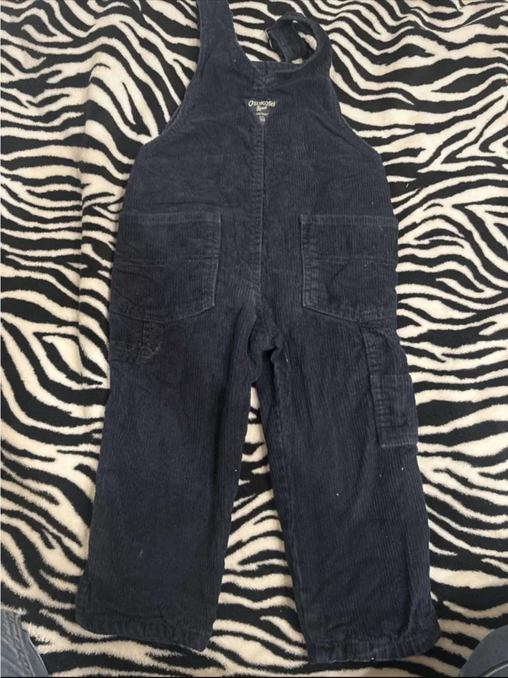 OshKosh B'gosh Dark Blue Corduroy Kids Overalls
